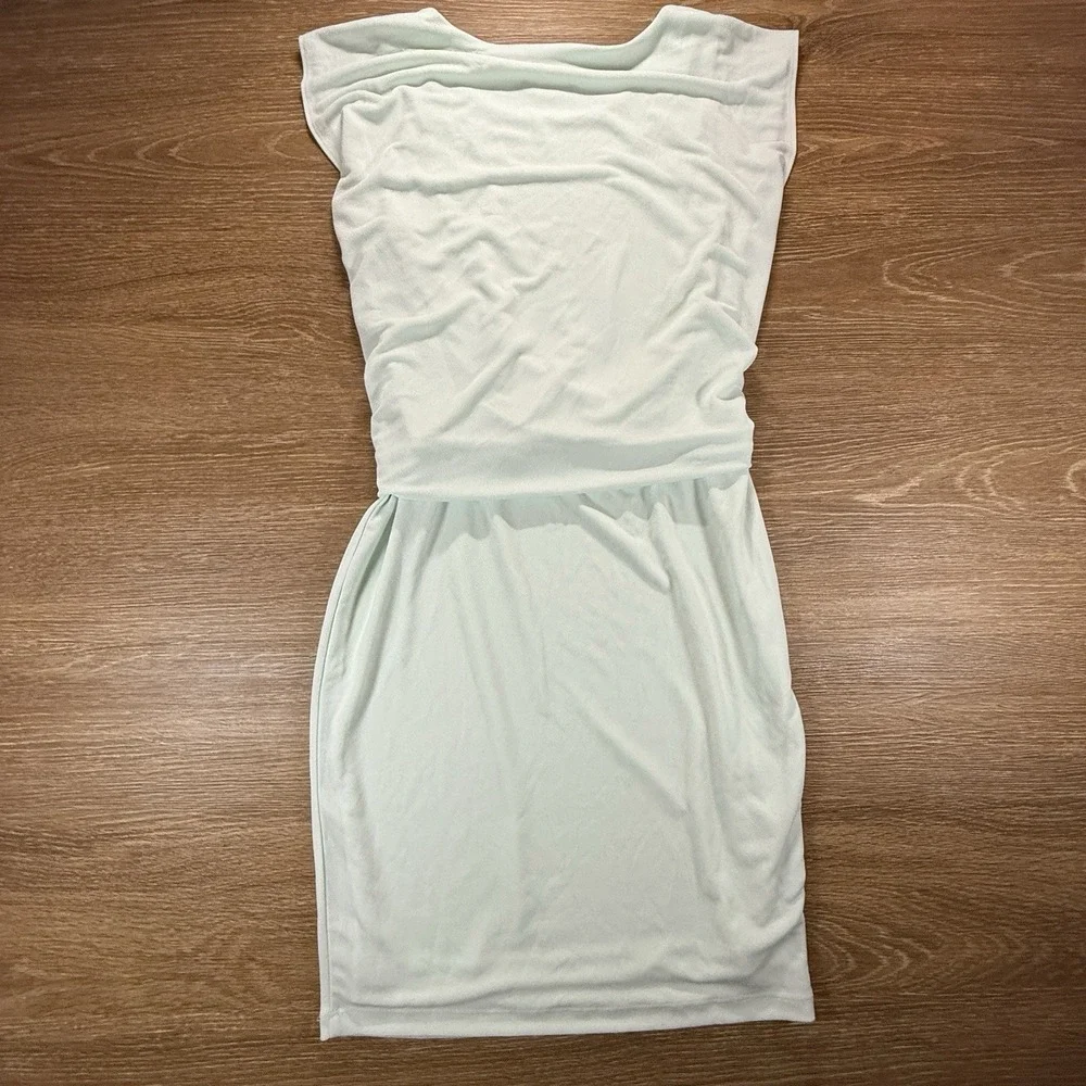 Calvin Klein Dress Women's Size 4 Mint Green Ring Waist Sheath Stretch NWT - Picture 10 of 10